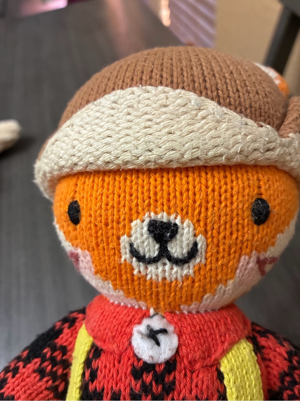 Cuddle and Kind Wyatt the Fox 14" Knit Plush Stuffed Animal Handmade In peru